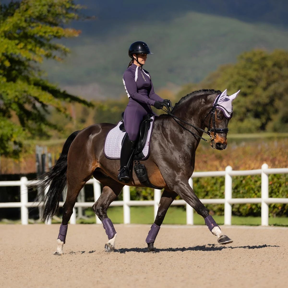 LeMieux Suede Dressage Square Pad 4 LeMieux Suede Dressage Square Pad - Image 2