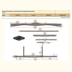 HDR Pro Mono Crown Bridle With Padded Wide Noseband With Laced Reins -Farm House Tack Store 9d1fcbba d54a 4a59 9098 f5575c96b2b0