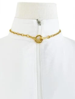 V2 Designs Tonal Gold Loose Link Eggbutt Snaffle Necklace 7 V2 Designs Tonal Gold Loose Link Eggbutt Snaffle Necklace -Farm House Tack Store 9d242a131bdedf6674b90de36548a9d8