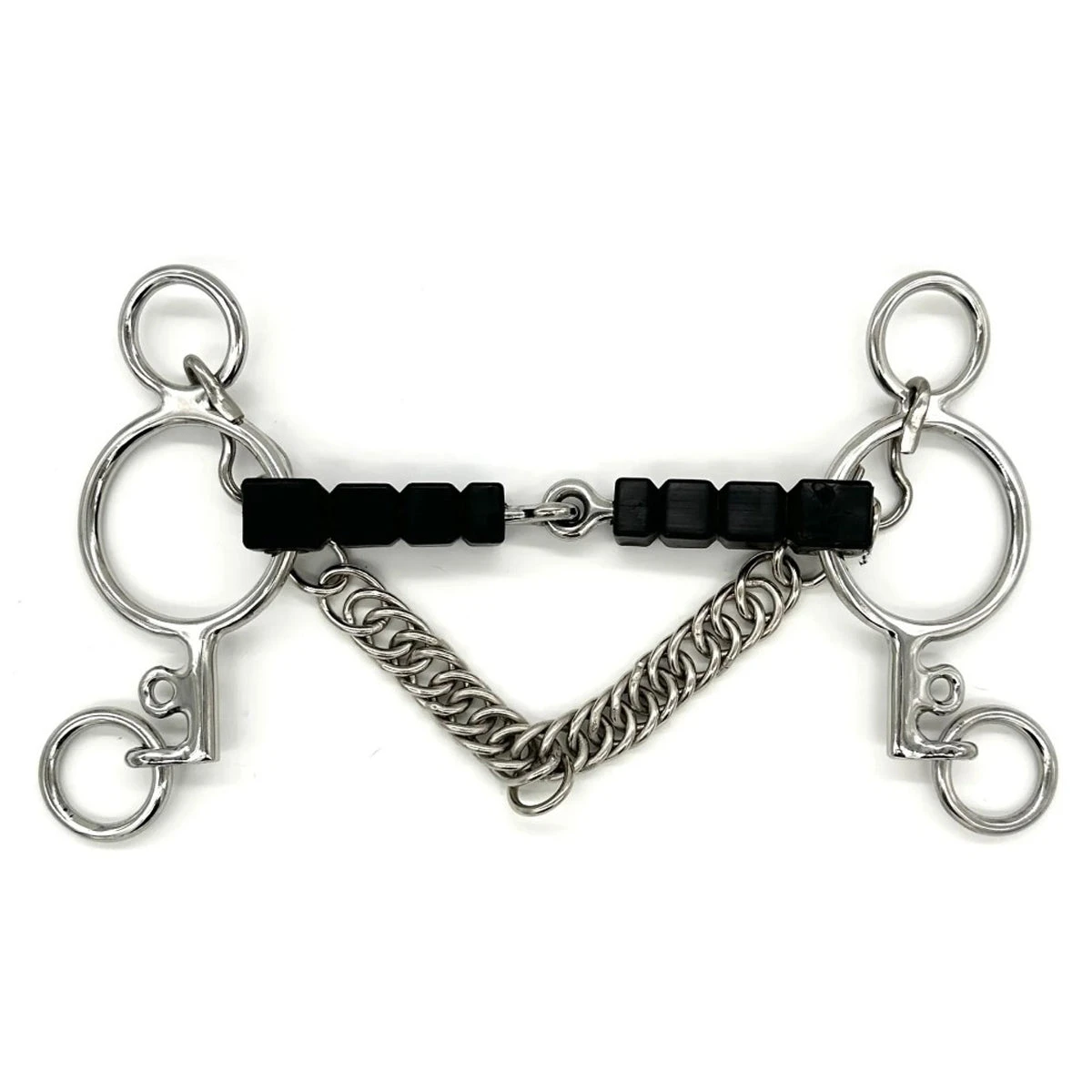 AJR Sport Rubber Block Loose Ring Pelham Bit 3 AJR Sport Rubber Block Loose Ring Pelham Bit