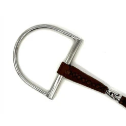 AJR Sport Leather Hinge Dee Bit -Farm House Tack Store AJR.Stables Leather.Hinge .D.2