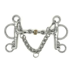 AJR Twisted Brass Disc Pelham Bit