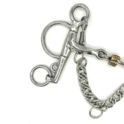 AJR Twisted Brass Disc Pelham Bit 7 AJR Twisted Brass Disc Pelham Bit -Farm House Tack Store AJR PTBD1060 Twisted.Brass .Disc .Pelham Detail