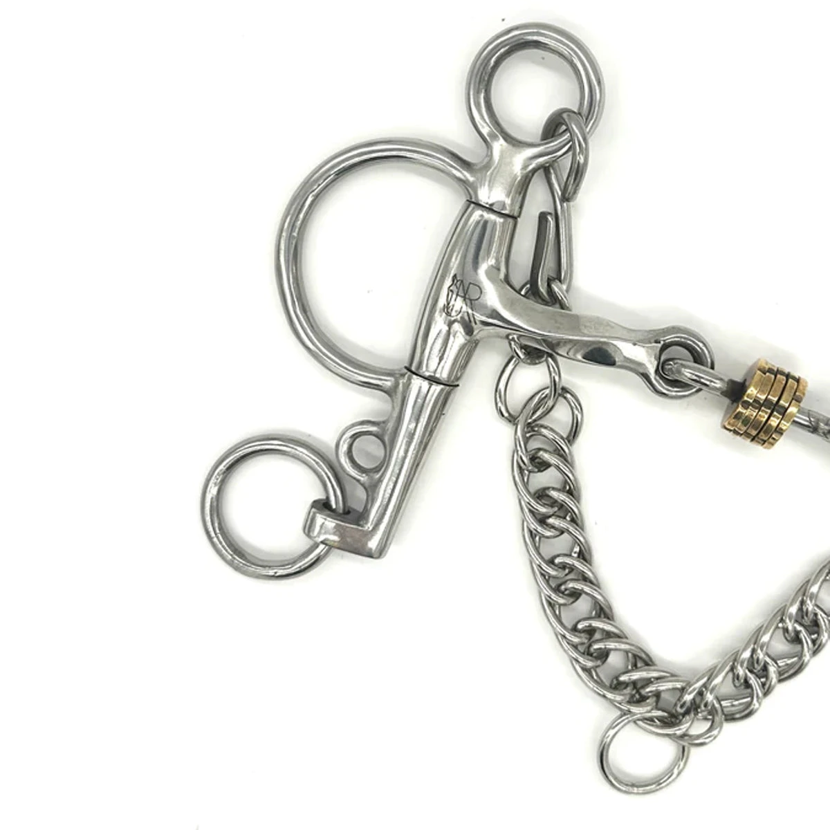 AJR Twisted Brass Disc Pelham Bit 5 AJR Twisted Brass Disc Pelham Bit - Image 3