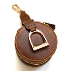 Oakbark & Chrome Stirrup Accessory Keeper 26 Oakbark & Chrome Stirrup Accessory Keeper -Farm House Tack Store AK BRI 002 oakbarkandchrome.stirrupaccessory.brindle3