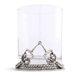 Arthur Court Equestrian Bit Double Old Fashioned Glass 6 Arthur Court Equestrian Bit Double Old Fashioned Glass -Farm House Tack Store Arthur.Court Dbl.Old .Fashion.Glass .D.Bit Front2