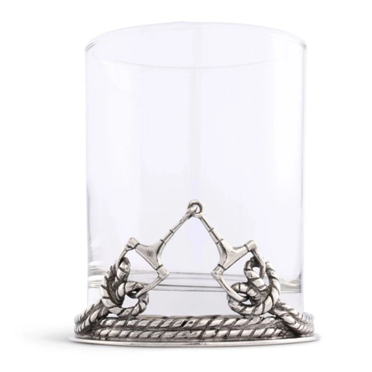 Arthur Court Equestrian Bit Double Old Fashioned Glass 4 Arthur Court Equestrian Bit Double Old Fashioned Glass - Image 2
