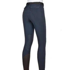 Equiline ATIRK Women's Knee Grip Breeches In 4 Seasons B-Move -Farm House Tack Store AtirK EQuline N08981 Blue Back