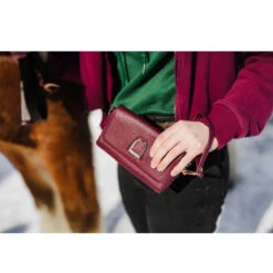 Oakbark & Chrome Rider Belt Bag -Farm House Tack Store BB CAB 101 Oakbark chrome riderbeltbag cabernet.2