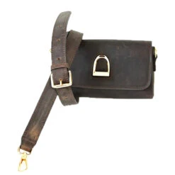 Oakbark & Chrome Rider Belt Bag -Farm House Tack Store BB HAV 001 Oakbark chrome Riderbeltbag havana5