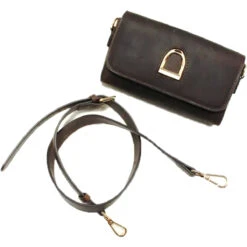Oakbark & Chrome Rider Belt Bag -Farm House Tack Store BB HAV 001 Oakbark chrome Riderbeltbag havana6