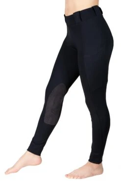 BOTORI Adler Knee Patch Breeches 29 BOTORI Adler Knee Patch Breeches -Farm House Tack Store BLK 2