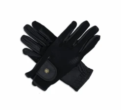Sixteen Cypress Riding Gloves, Black Mesh