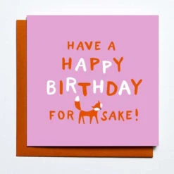 Mare Modern Goods Greeting Cards -Farm House Tack Store CARD MMD Fox.Birthday