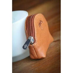 Penelope Coin Purse -Farm House Tack Store CPB French.EQ Penelope Coin.Purse Zipper Brandy