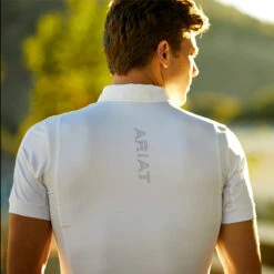 Ariat Men's TEK Short Sleeve Show Shirt 10 Ariat Men's TEK Short Sleeve Show Shirt -Farm House Tack Store CopyofS20 MNS ENGL LaCunha Carmel Shot 02 1276