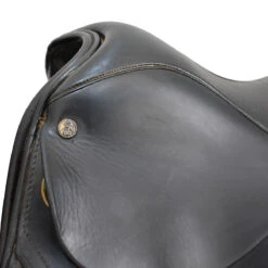 JRD Saddlery Bella 17" Used Dressage Saddle -Farm House Tack Store D586 JRD Bella 17in Reg blk 05