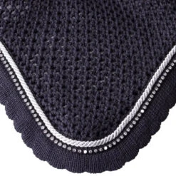 Equiline Rio Ear Bonnet With Rhinestone Trim 8 Equiline Rio Ear Bonnet With Rhinestone Trim -Farm House Tack Store E01070 EQline RIO.Ear .Bonnet.Rhinestone.Trim Detail