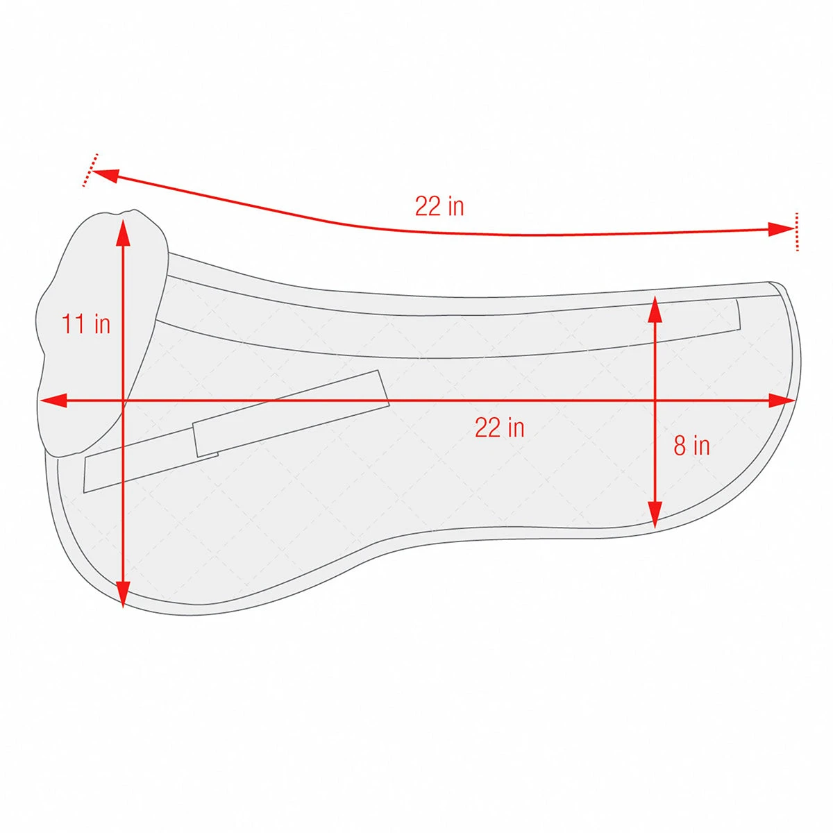 ECP Classic Sheepskin Half Pad 4 ECP Classic Sheepskin Half Pad - Image 2