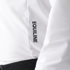 Equiline Men's CurtieK Long Sleeve Tech-Mesh Show Shirt -Farm House Tack Store EQline H00554 001 Logo