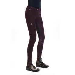 EGO 7 Women's Dressage Full Grip Breech 23 EGO 7 Women's Dressage Full Grip Breech -Farm House Tack Store Ego7 Dressage.FG .Breeches Bordeaux Side
