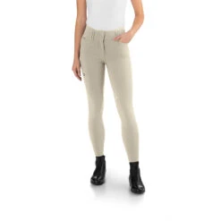 Ego7 Women's Jumping CA Knee Patch Breech 24 Ego7 Women's Jumping CA Knee Patch Breech -Farm House Tack Store Ego7 Jumping.CA .Breech Beige Front.2