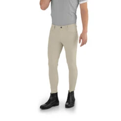 EGO 7 Men's Jumping EJ Knee Patch Breeches 17 EGO 7 Men's Jumping EJ Knee Patch Breeches -Farm House Tack Store Ego7 Jumping.EJ .For .Men Beige Front