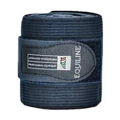 Equiline Fleece And Elastic Work Bandage Set -Farm House Tack Store Equiline.Work .Bandages Navy Set.of .2 121md00063002