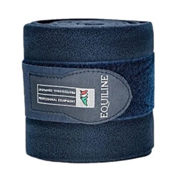 Equiline Polo Fleece Bandage Set 11 Equiline Polo Fleece Bandage Set -Farm House Tack Store Equiline Polo.Fleece.Bandages Navy Set.of .4 121md04000002