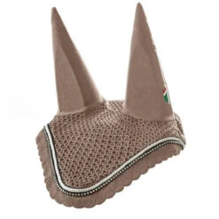 Equiline Rio Ear Bonnet With Rhinestone Trim 11 Equiline Rio Ear Bonnet With Rhinestone Trim -Farm House Tack Store Equiline Rio.Ear .Bonnet.With .Rhinestone.Trim Cappucino