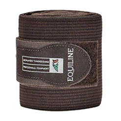 Equiline Fleece And Elastic Work Bandage Set -Farm House Tack Store Equiline Work.Bandages Set.of .2 Brown 121md00063012