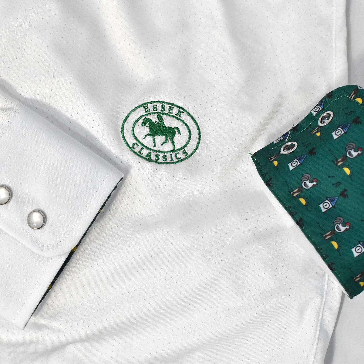 Essex Classics Ladies Cock-a-Doodle-Do Talent Yarn Straight Collar Show Shirt 14 Essex Classics Ladies Cock-a-Doodle-Do Talent Yarn Straight Collar Show Shirt - Image 12