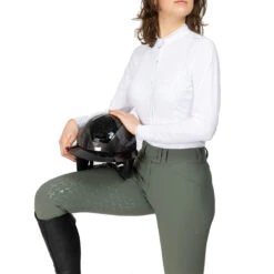 Freejump Women's Mary Knee Grip Breeches 20 Freejump Women's Mary Knee Grip Breeches -Farm House Tack Store F027 FreeJump Mary.Breech Green2