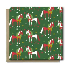 Mare Modern Goods Greeting Cards -Farm House Tack Store HolidayPattern Mare.Modern.Goods Greeting.Card