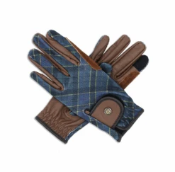 Sixteen Cypress Riding Gloves, Hunter Field Plaid