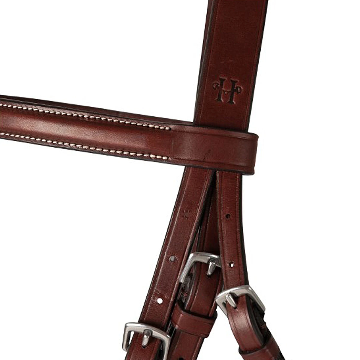 Huntley Equestrian Classic Fancy Stitched Schooling Hunter Bridle With Reins 5 Huntley Equestrian Classic Fancy Stitched Schooling Hunter Bridle With Reins - Image 3