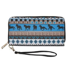AWST Int'l Tribal Horses Clutch Wallet