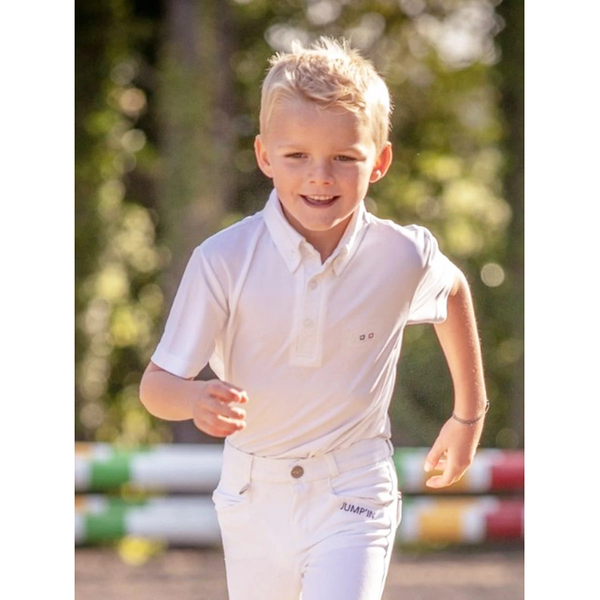 Jump'in Boy's Short Sleeve Gaston Competition Polo Shirt 6 Jump'in Boy's Short Sleeve Gaston Competition Polo Shirt - Image 4