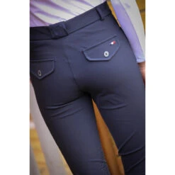 Jump'in Unisex Junior Sacha Knee Grip Breeches 17 Jump'in Unisex Junior Sacha Knee Grip Breeches -Farm House Tack Store Jump.In Unisex.Junior.Sacha .Breeches Navy Back