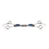 Jump'in French Mouth Blue Steel Gag Bit -Farm House Tack Store Jumpin 0142 Blue.Steel .French.Link .Gag