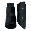 Sixteen Cypress Leatherette Splint Boots, Black