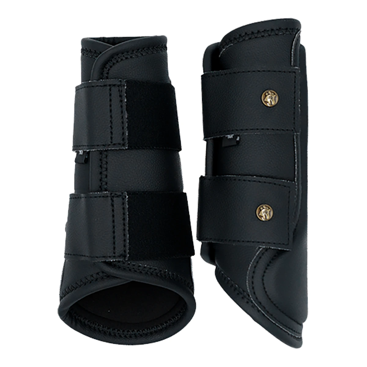 Sixteen Cypress Leatherette Splint Boots, Black 3 Sixteen Cypress Leatherette Splint Boots, Black
