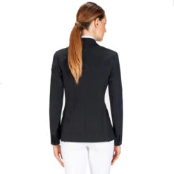 Equiline Women's Hayley Hunter Show Coat In X-Cool Evo 20 Equiline Women's Hayley Hunter Show Coat In X-Cool Evo -Farm House Tack Store M00874 EQuiline Hayley.Hunter Black Back