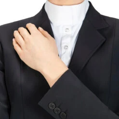 Equiline Women's Hayley Hunter Show Coat In X-Cool Evo 21 Equiline Women's Hayley Hunter Show Coat In X-Cool Evo -Farm House Tack Store M00874 EQuiline Hayley.Hunter Black Detail