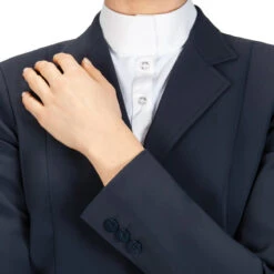 Equiline Women's Hayley Hunter Show Coat In X-Cool Evo 17 Equiline Women's Hayley Hunter Show Coat In X-Cool Evo -Farm House Tack Store M00874 EQuiline Hayley.Hunter Blue Detail