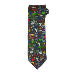 Essex Classics Men's "Danny & Ron's Rescue I Love My Dog" Necktie