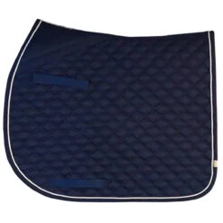 Lettia Coolmax AP Saddle Pad 16 Lettia Coolmax AP Saddle Pad -Farm House Tack Store Navy White Piping