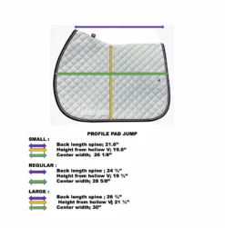Ogilvy Jump Profile Pad - Custom 8 Ogilvy Jump Profile Pad - Custom -Farm House Tack Store Ogilvy profilepad dimensions