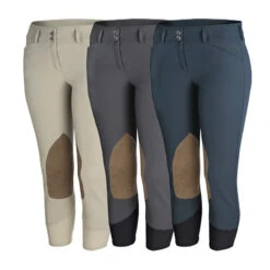 RJ Classics Women's Gracie Plus Mid Rise Knee Patch Breech