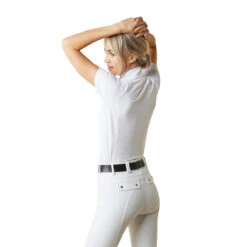 Ariat Womens Luxe Short Sleeve Show Shirt 16 Ariat Womens Luxe Short Sleeve Show Shirt -Farm House Tack Store S23 WMS ENGL 10043820 back